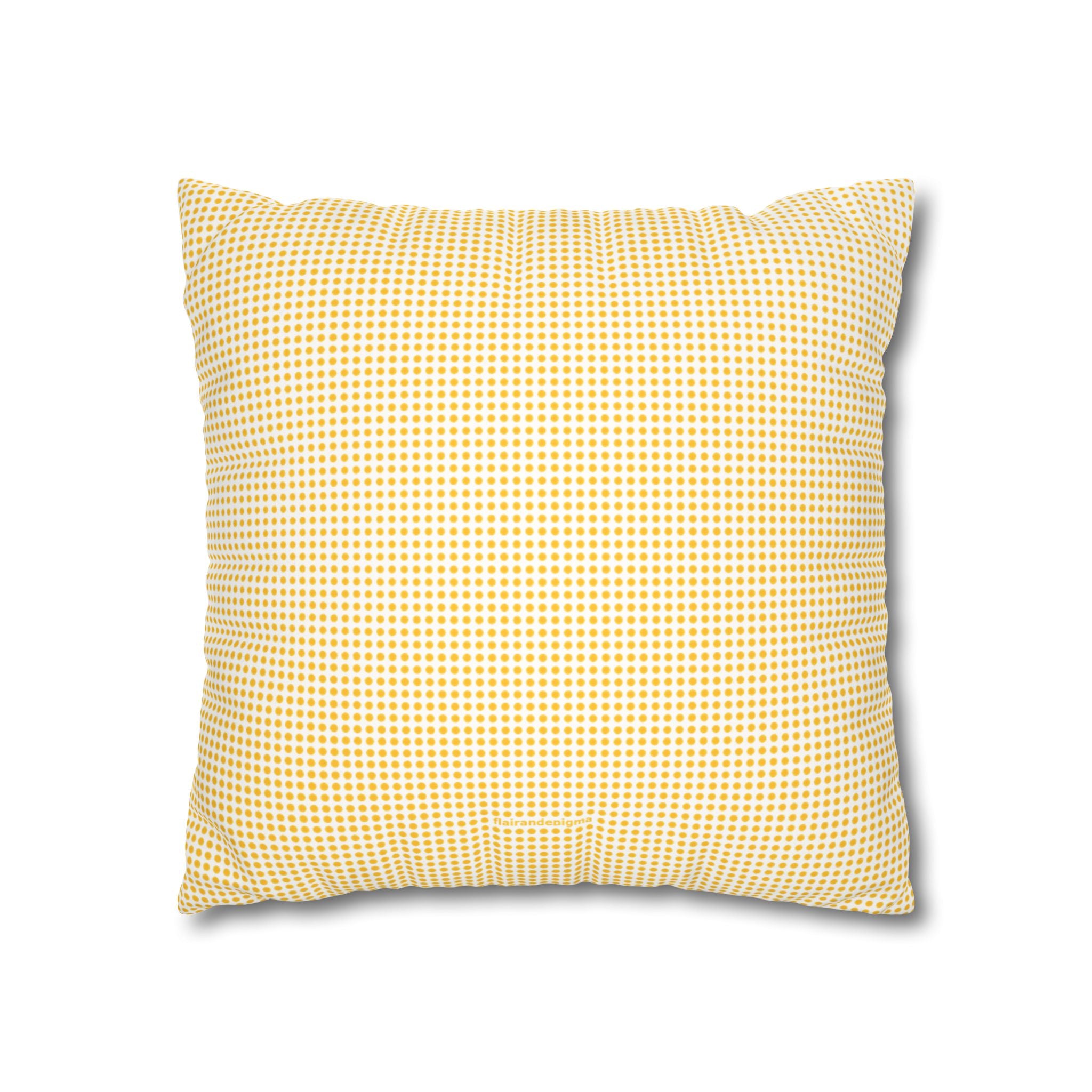 Lemons Suede Square Pillow Cover