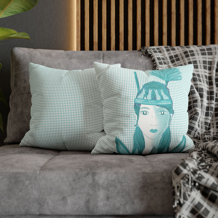 Bunnies Suede Square Pillow Cover
