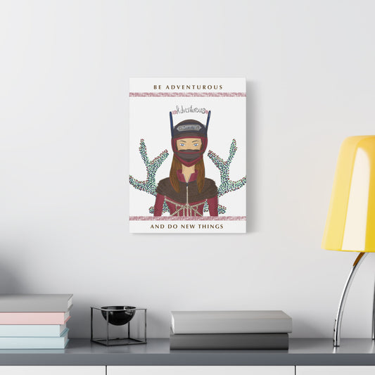 No.21 Girl with the Adventurous Helmet Canvas Art Print