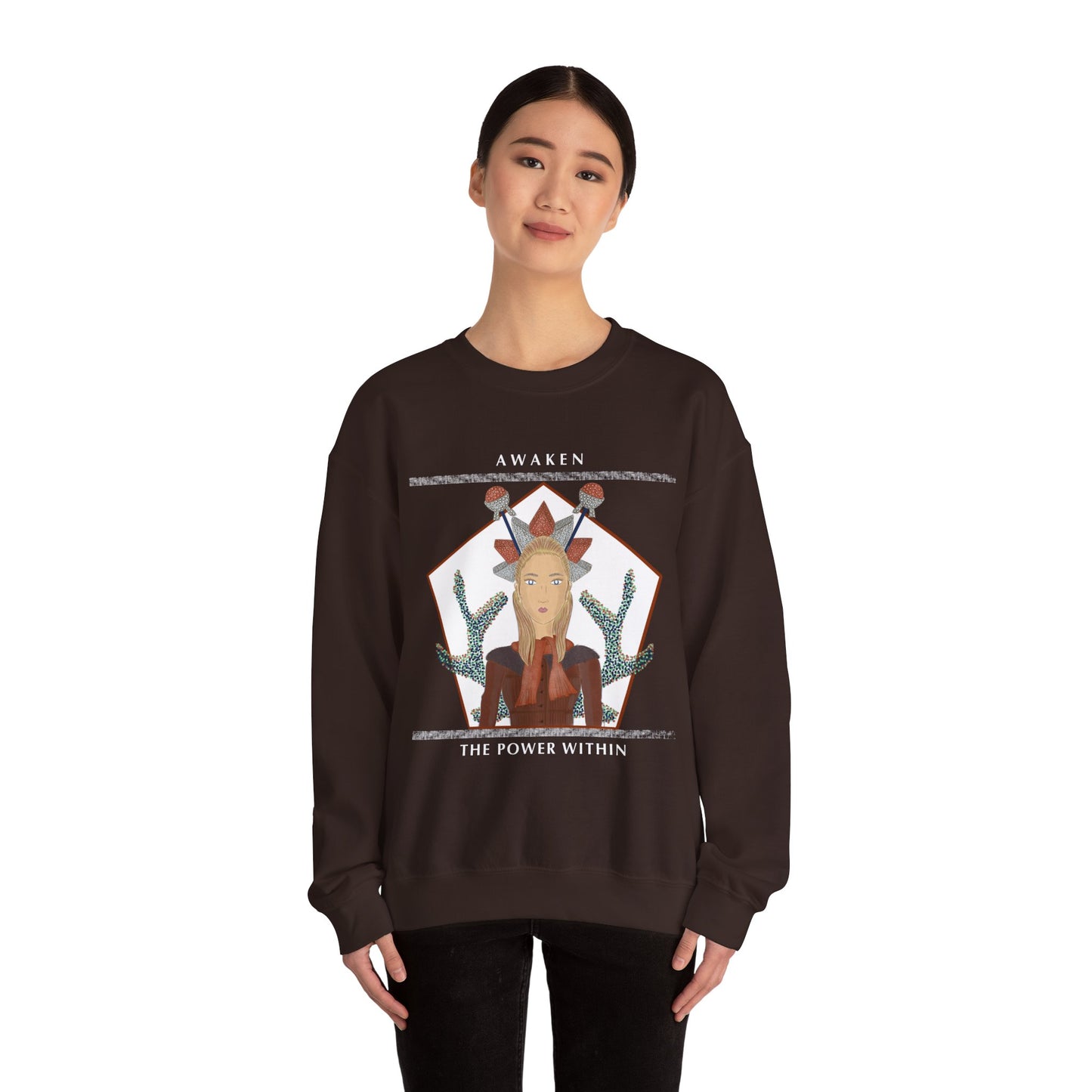 Bling Sculpture Crewneck Sweatshirt