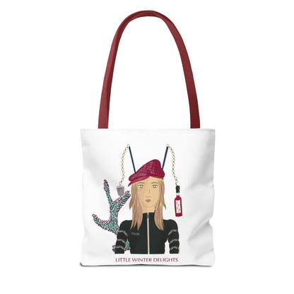 Strawberry Mulled Wine Tote Bag