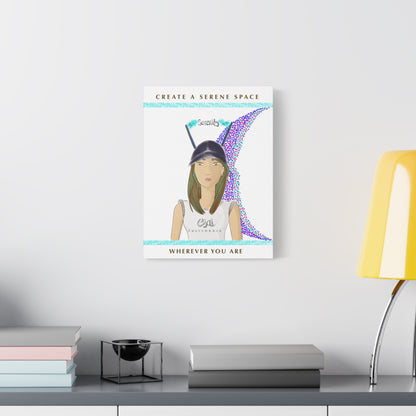 No.2 Girl with the Serenity Cap Canvas Art Print