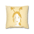 Lemons Suede Square Pillow Cover