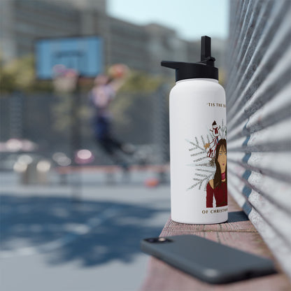 Christmas Cheer Stainless Steel Water Bottle