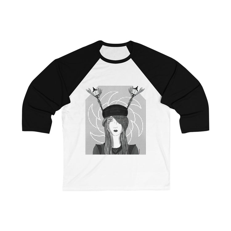 Street Light Lampposts 3\4 Sleeve Baseball Tee