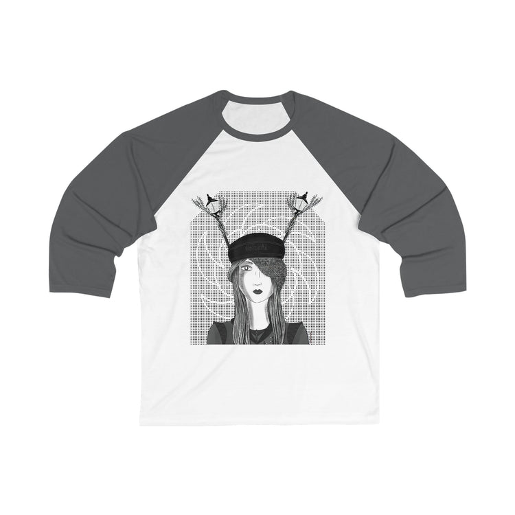 Street Light Lampposts 3\4 Sleeve Baseball Tee