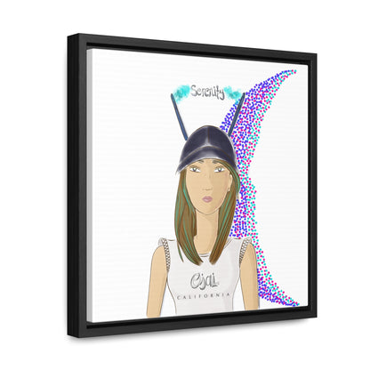 No.2 Girl with the Serenity Cap Framed Canvas Art Print