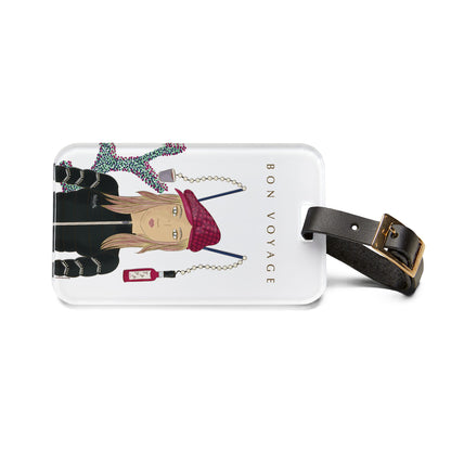 Strawberry Mulled Wine Luggage Tag