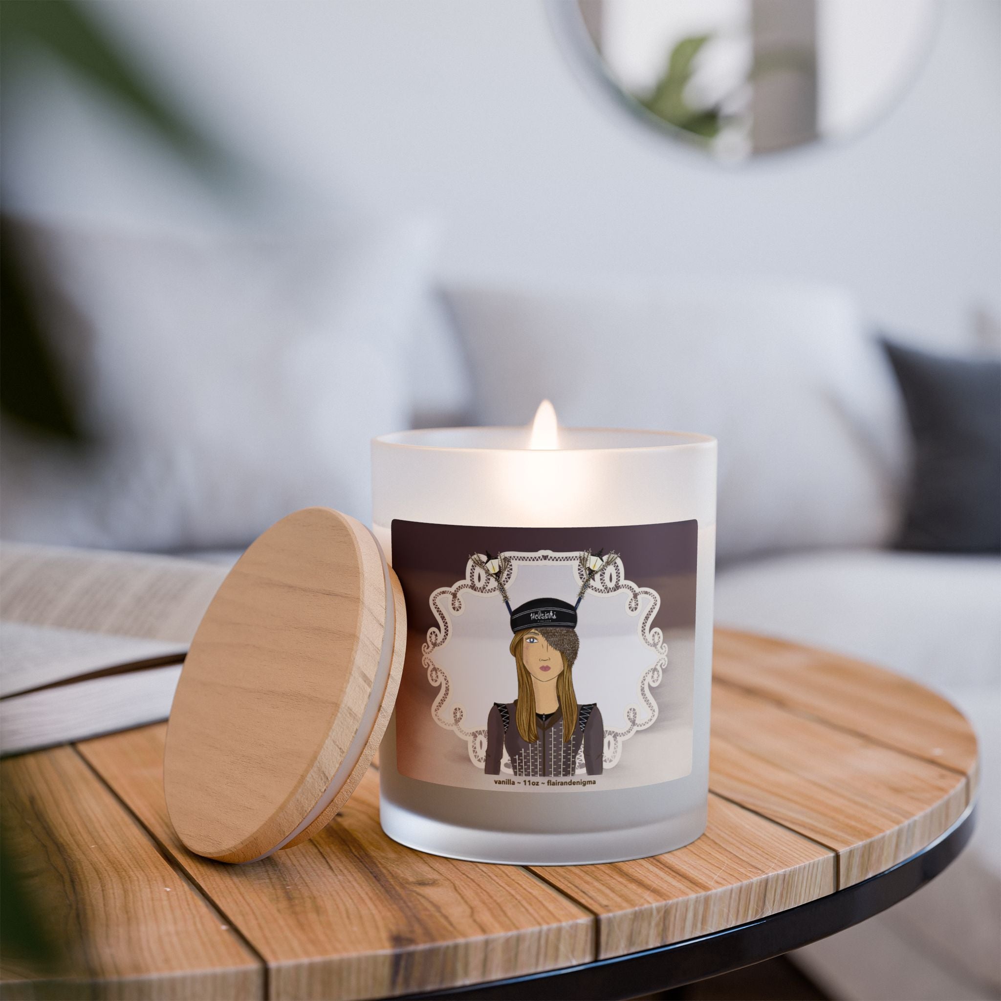 Street Light Lampposts Frosted Glass Candle