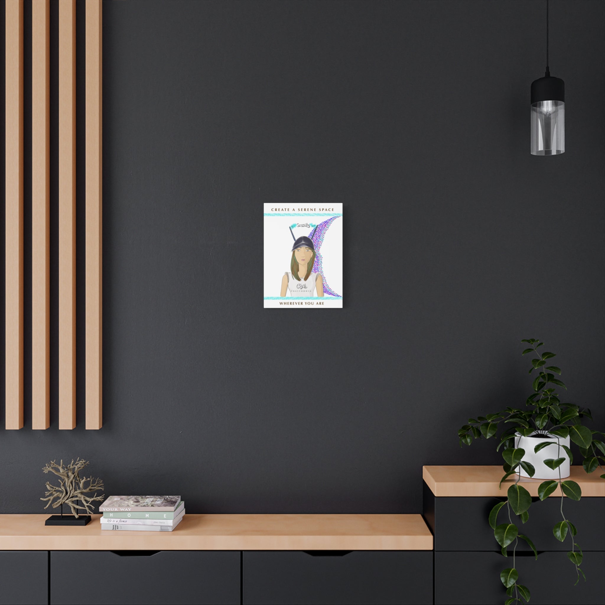 No.2 Girl with the Serenity Cap Canvas Art Print