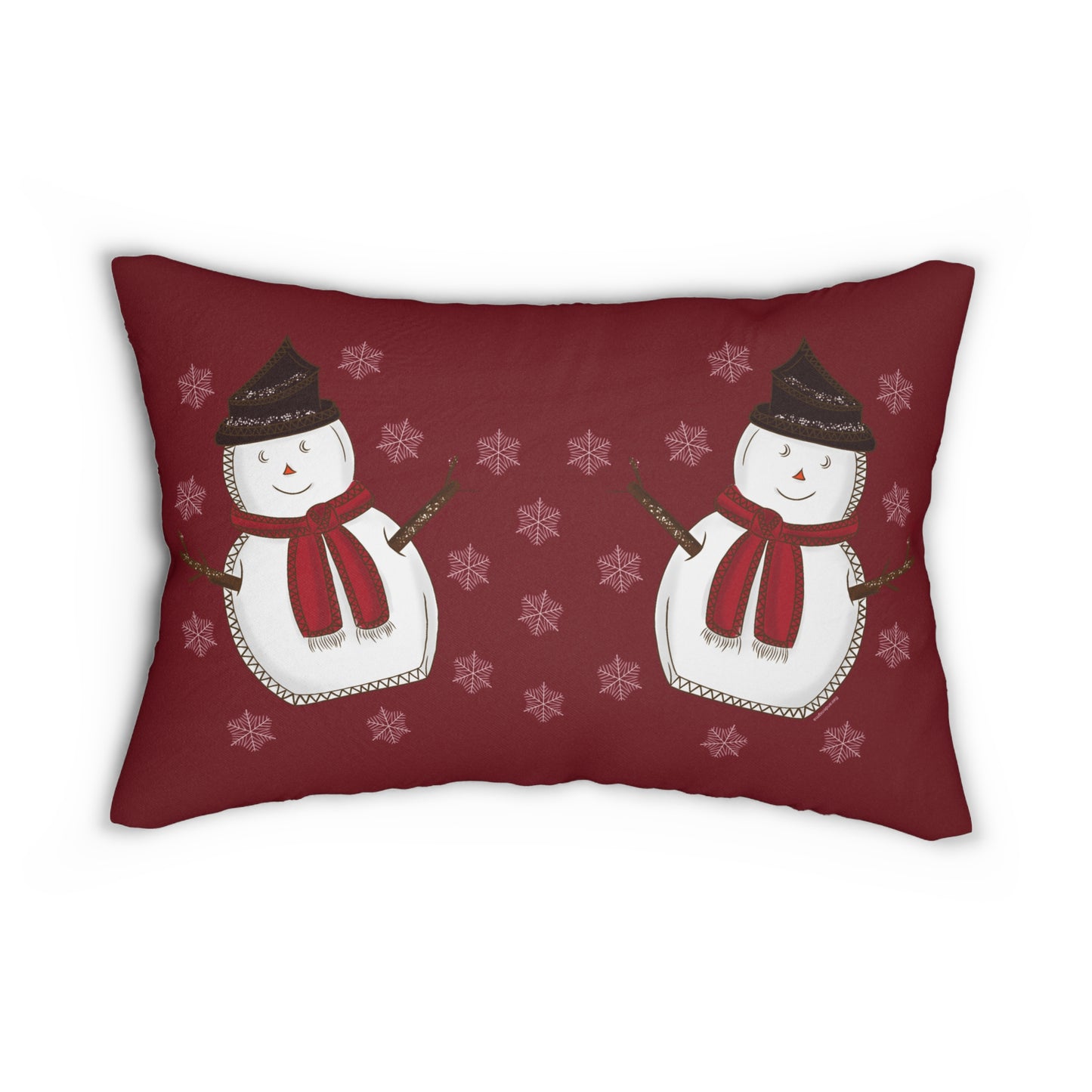 Christmas Snowpals Throw Pillow