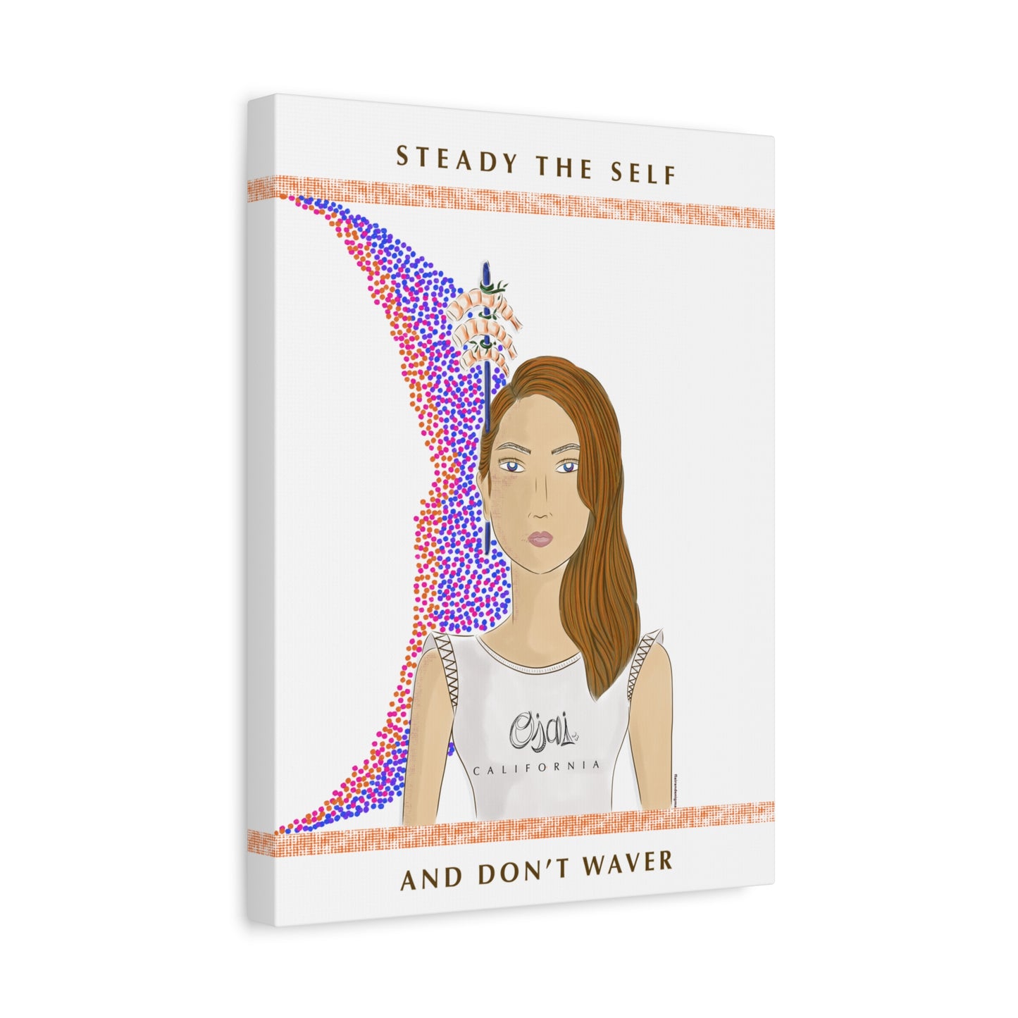 No.10 Girl with the Shrimps Canvas Art Print